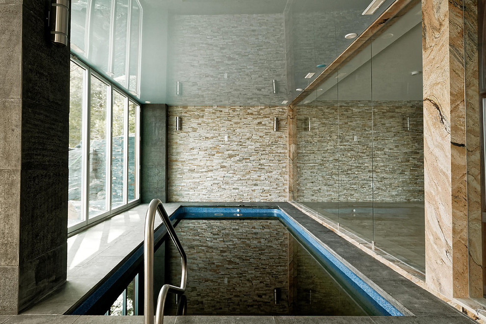 Expansive modern pool in Toronto.