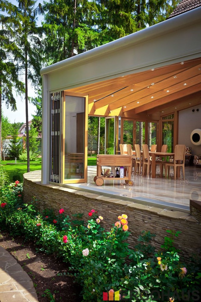Зимний сад на базе дерево-алюминиевых систем Solarlux от Ergohaus