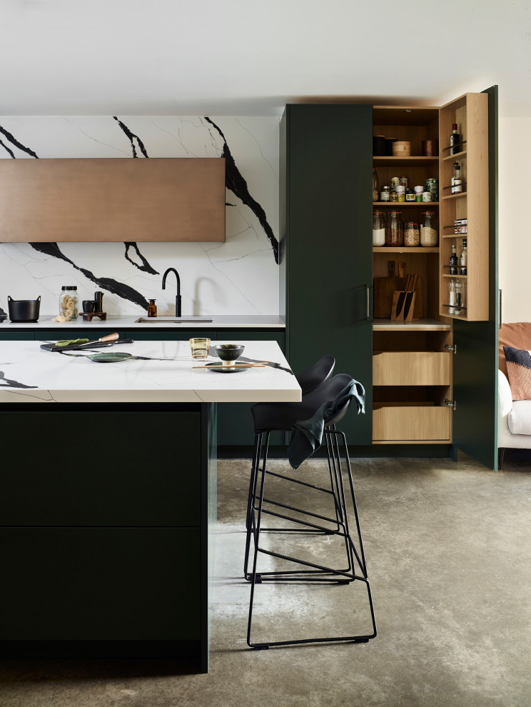 Design ideas for a modern kitchen in London.