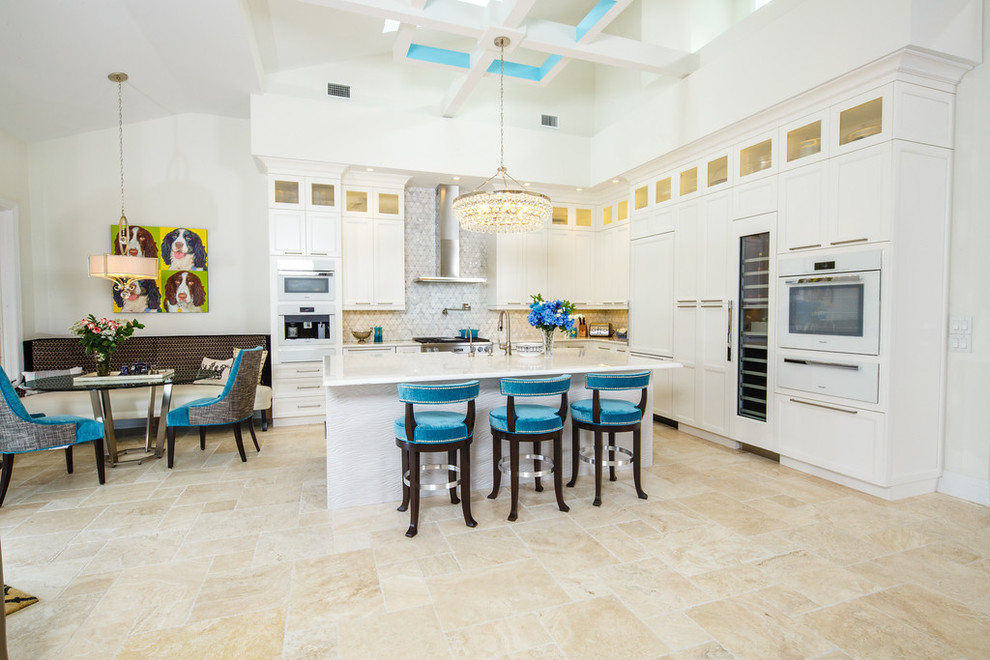 Naples Florida Renovation Transitional Kitchen Miami By Mercedes Courland Interiors