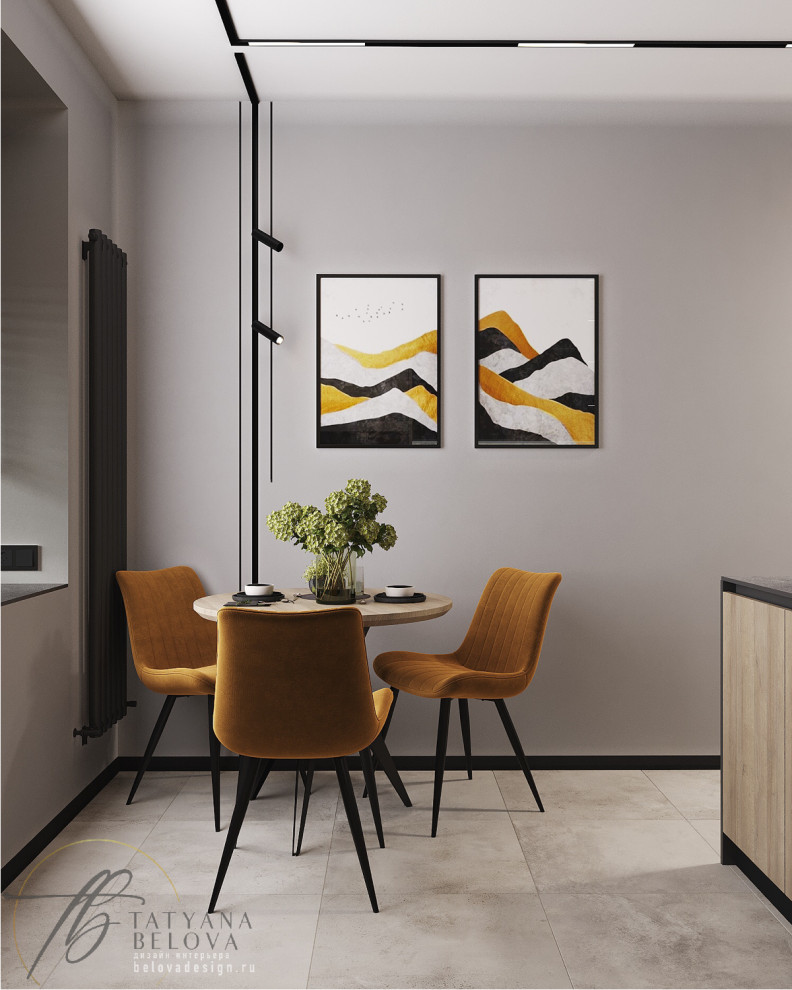 Современный стиль с элементами лофта, 80 м2