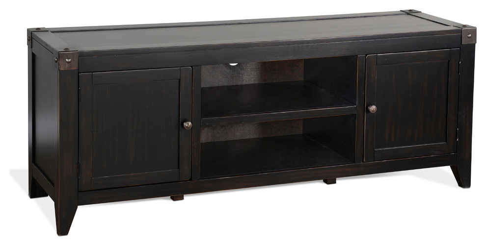 Sunny Designs 64" Media Console With Black Finish 3619BW64