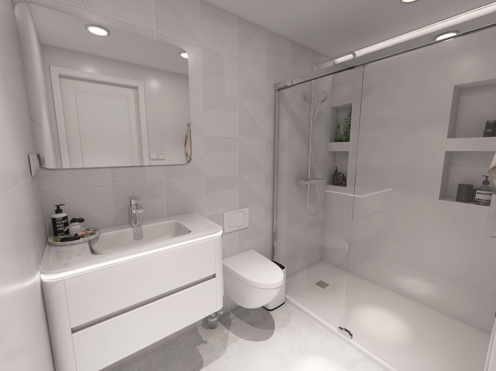 Baño en suite - Diseño 3D
