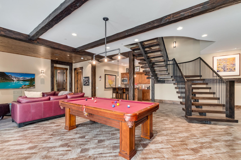 Photo of a country basement in Denver.