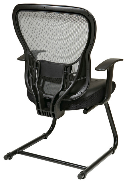 Deluxe R2 Spacegrid Back Visitors Chair With Fixed Arms - Contemporary ...