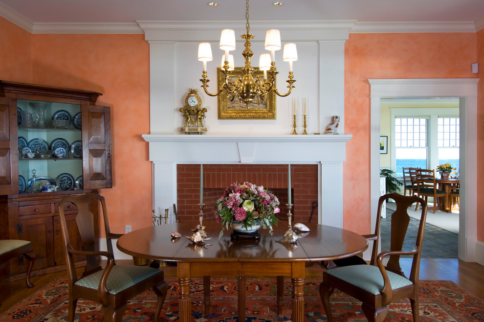 Elegant dining room photo in Portland Maine