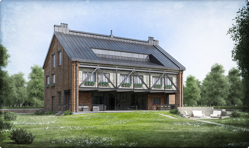 Кирпичный коттедж