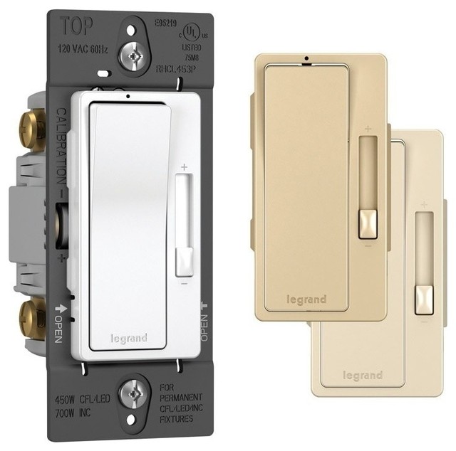 Legrand® RHCL453PTCCCV6 Radiant® Single Pole/3Way CFL/LED Dimmer, 450W