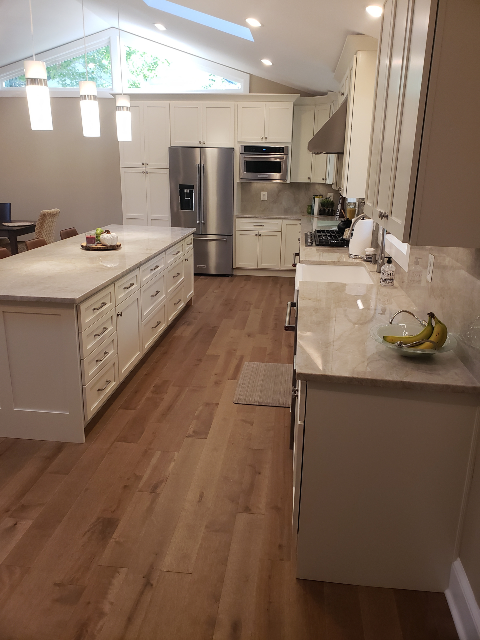 1st floor Renovation with new Vaulted Ceilings