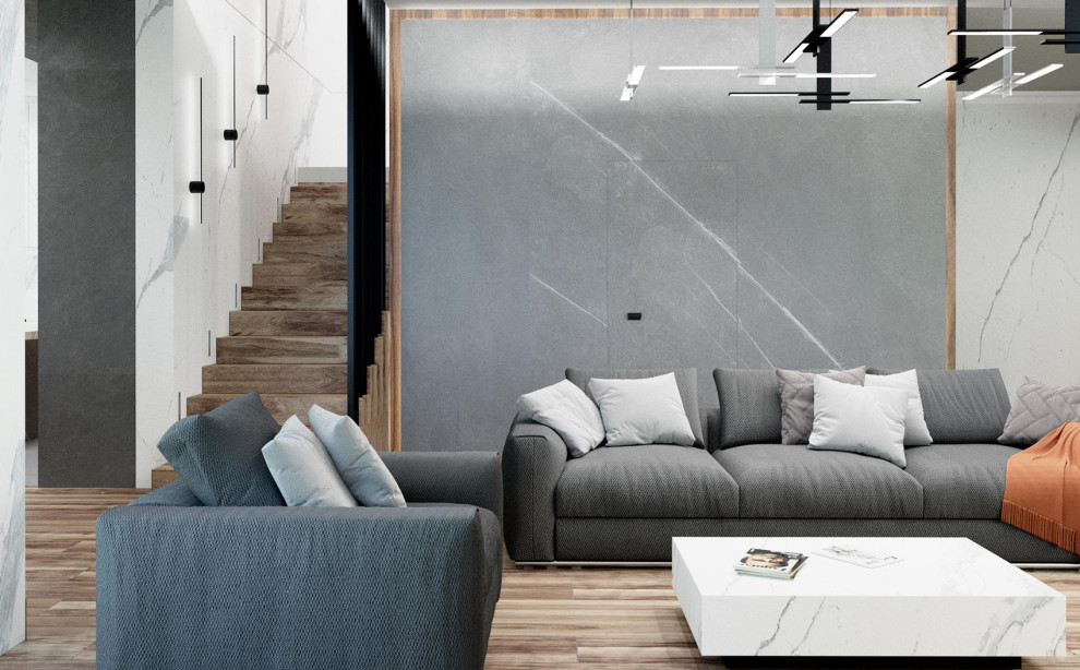Il soggiorno in stile moderno minimalismo.