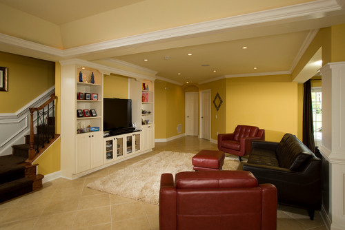 Roman Themed Basement in Chantilly VA