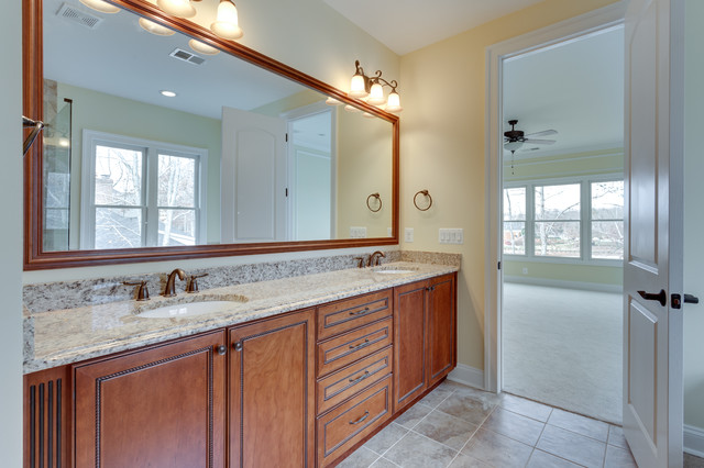French Transitional transitional-bathroom