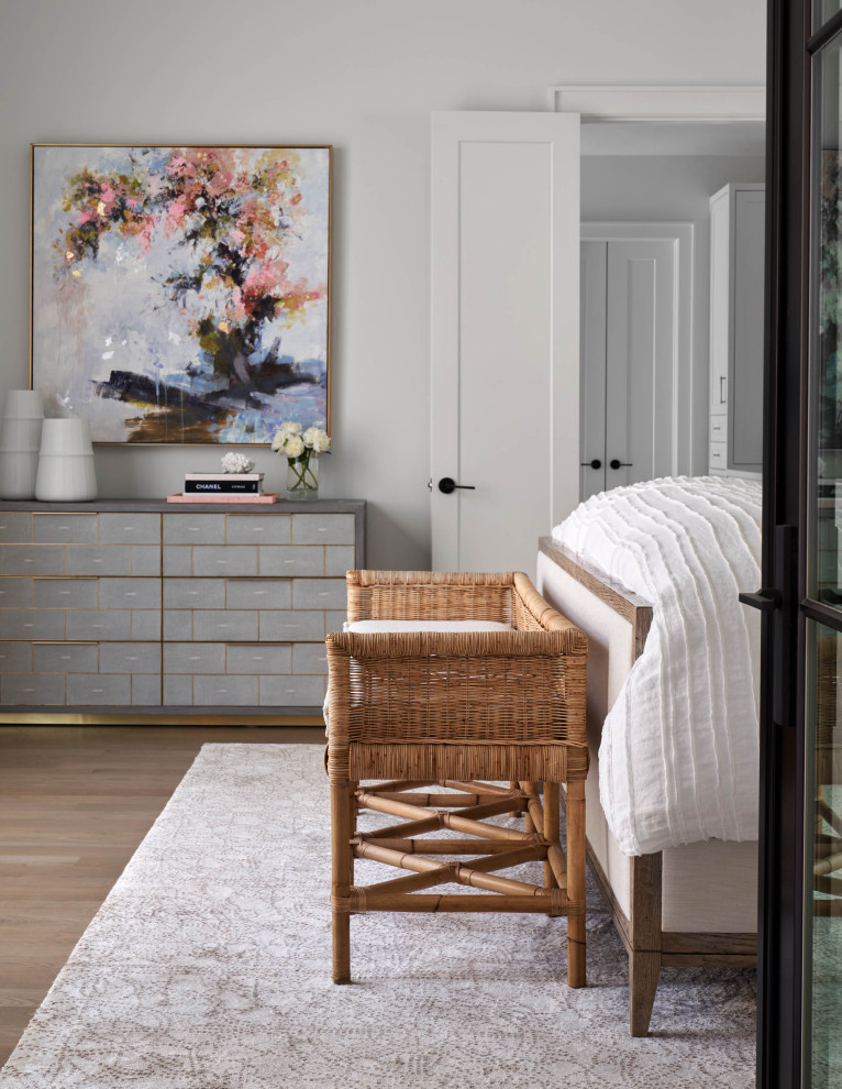 Inspiration for a transitional home design remodel in Dallas