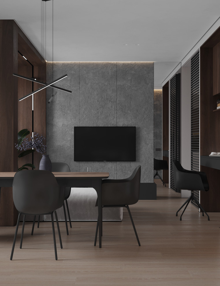 Мужской интерьер на 43кв.м ЖК "Фонвизина