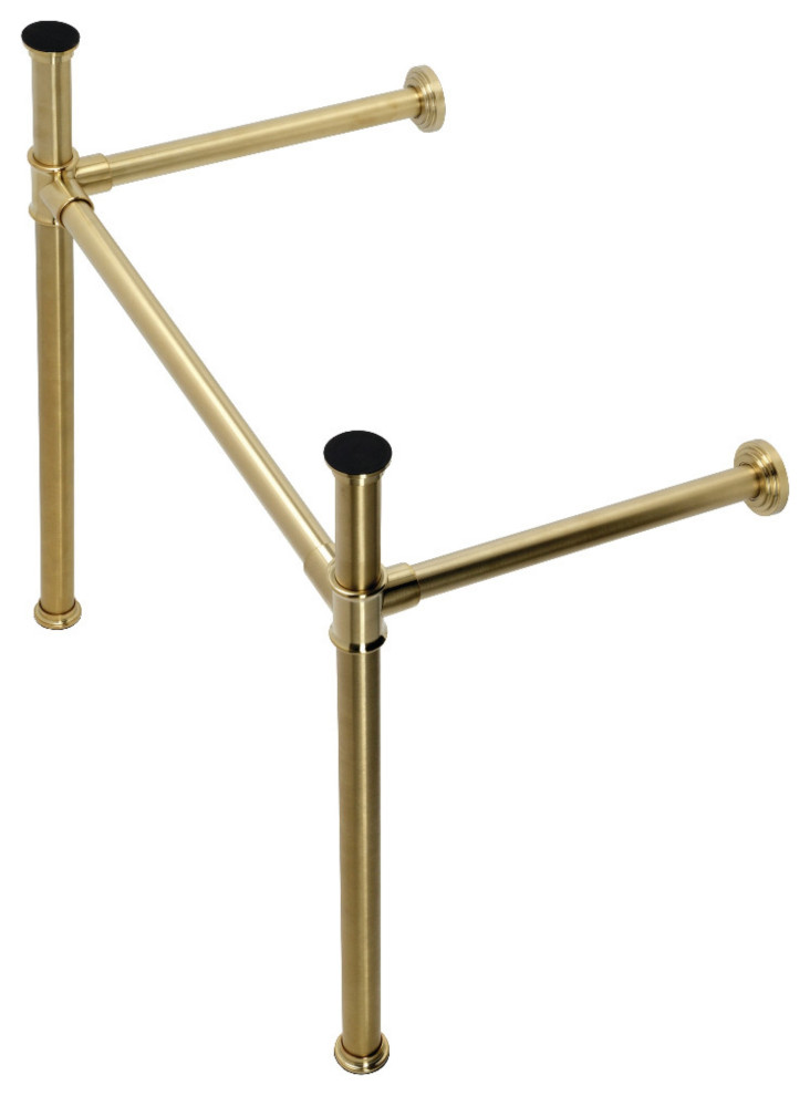 VPB33087 Imperial Stainless Steel Console Sink Leg, Brushed Brass