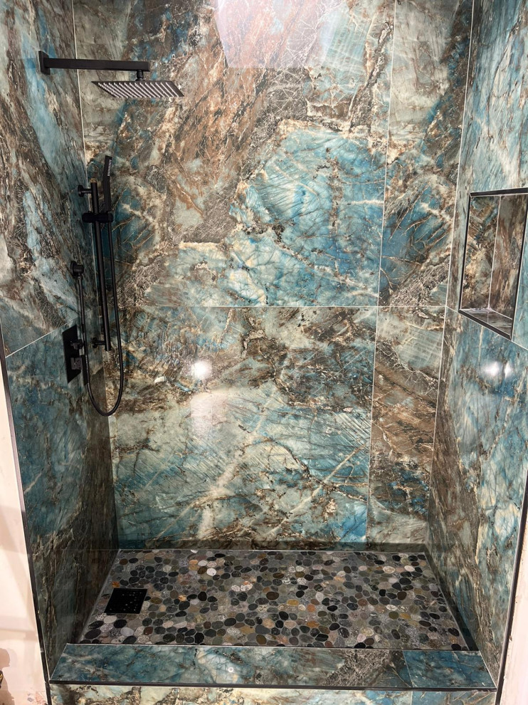 Beautiful exotic looking shower!