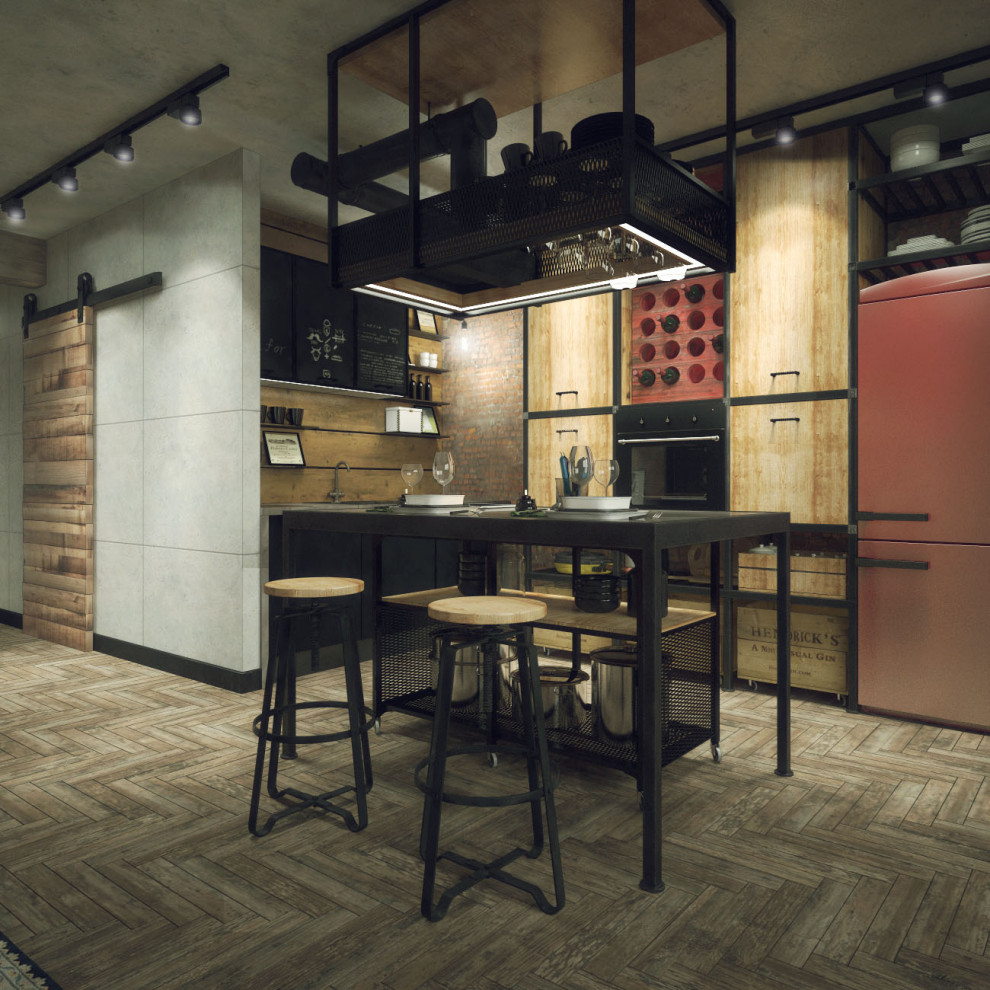 Двухъярусная квартира в стиле Лофт