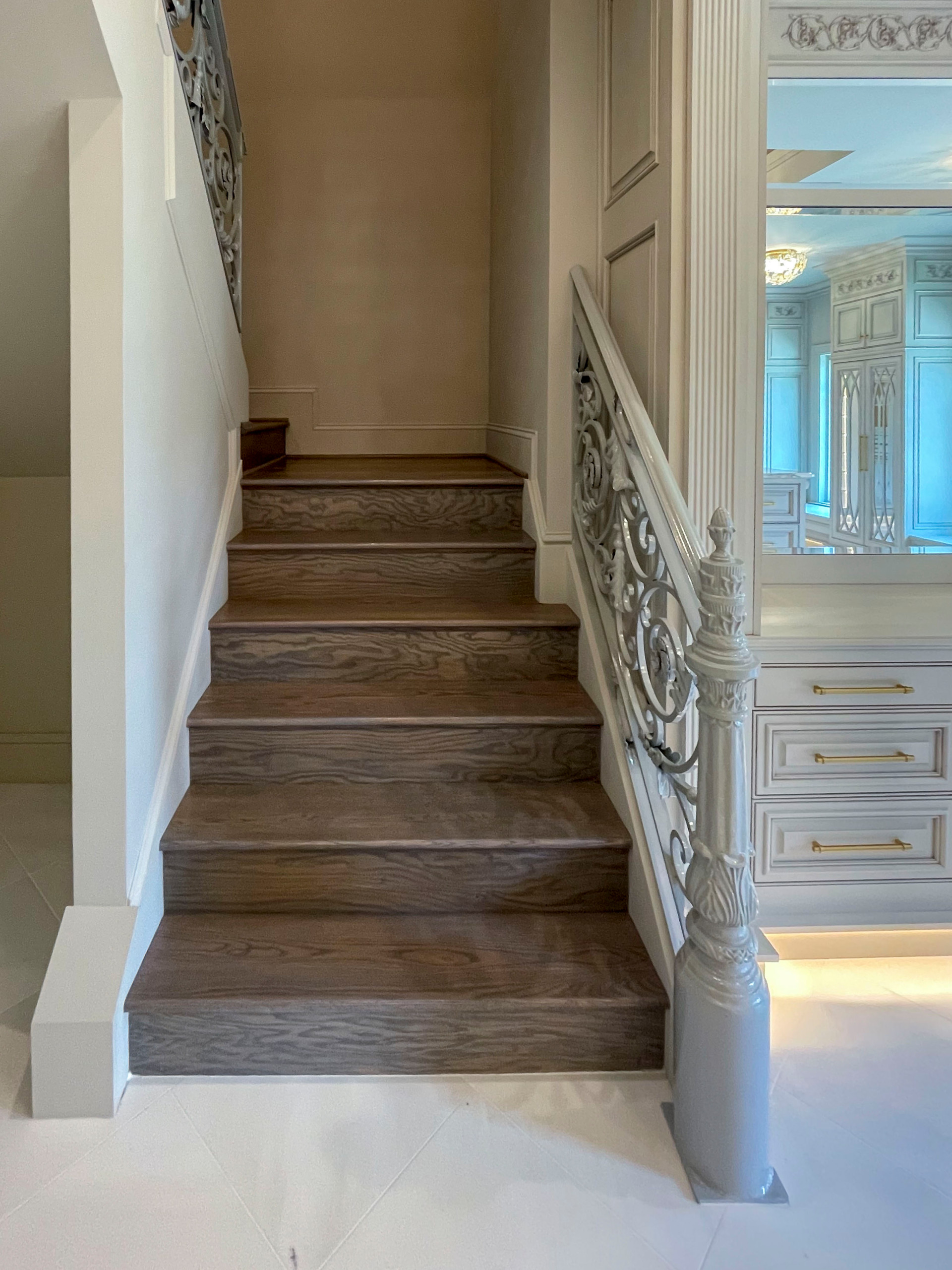 104_Curved Staircases in 18th Century French Inspired Mansion, Mclean VA 22101