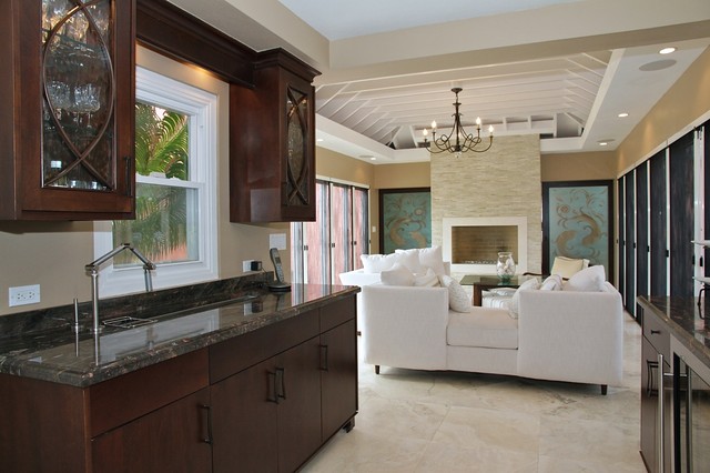Turtle Manor Bermuda transitional-kitchen