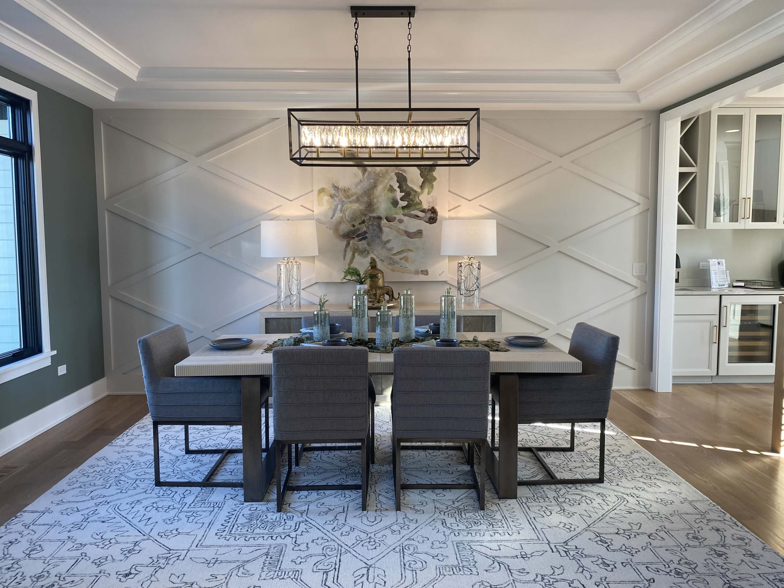 Inspiration for a dining room remodel in Chicago