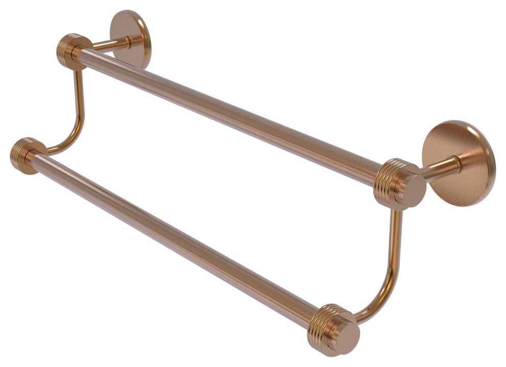 36" Double Towel Bar, 7272g/36-Bbr, Brushed Bronze