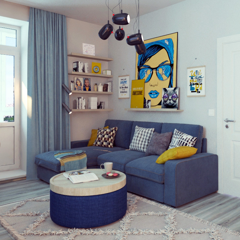 Комната для юного блогера. Дизайн проект квартиры в ЖК Отрадный