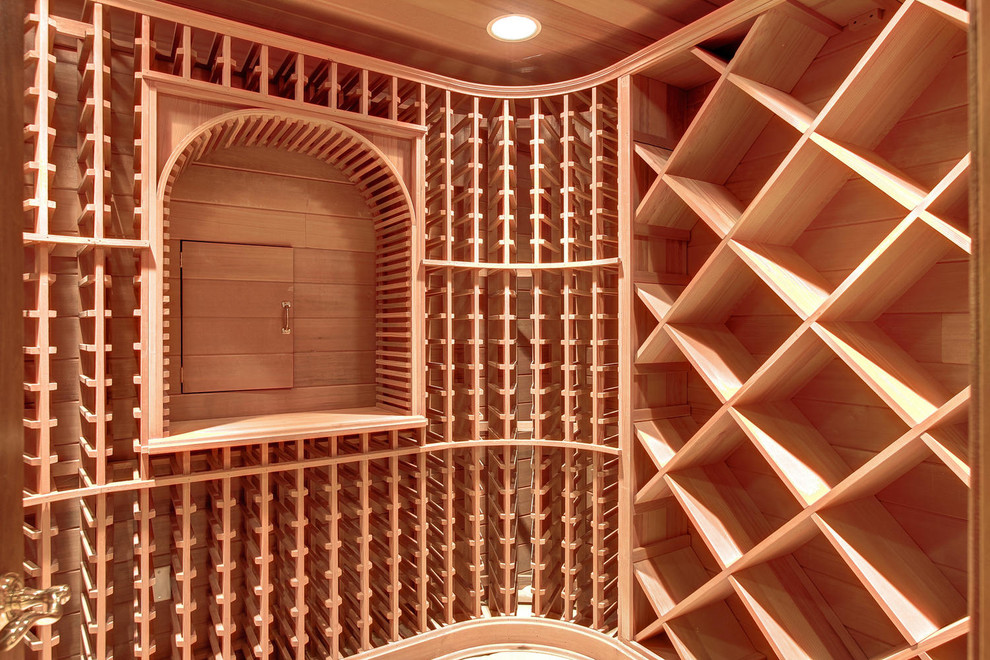 Inspiration for a traditional wine cellar in Denver.