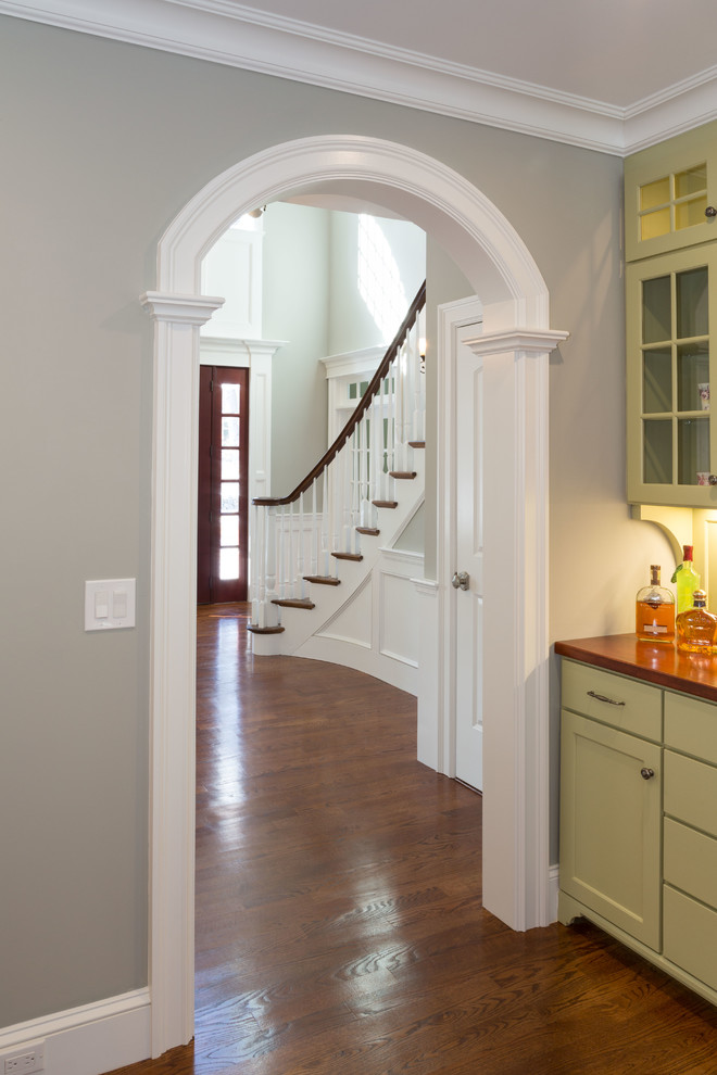 Transitional entryway photo in Boston