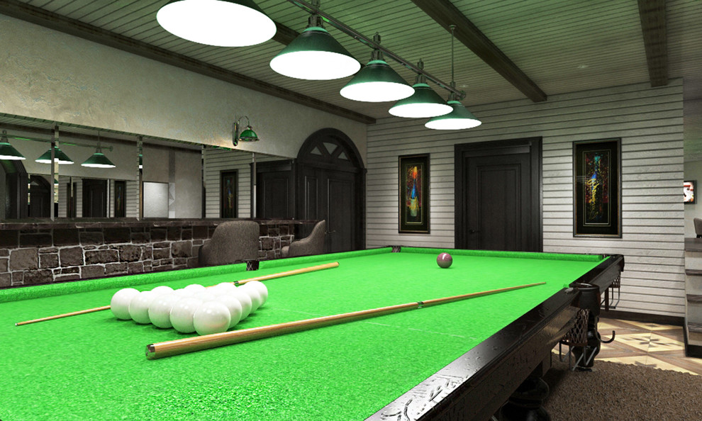 БИЛЬЯРДНАЯ В ЧАСТНОМ ДОМЕ