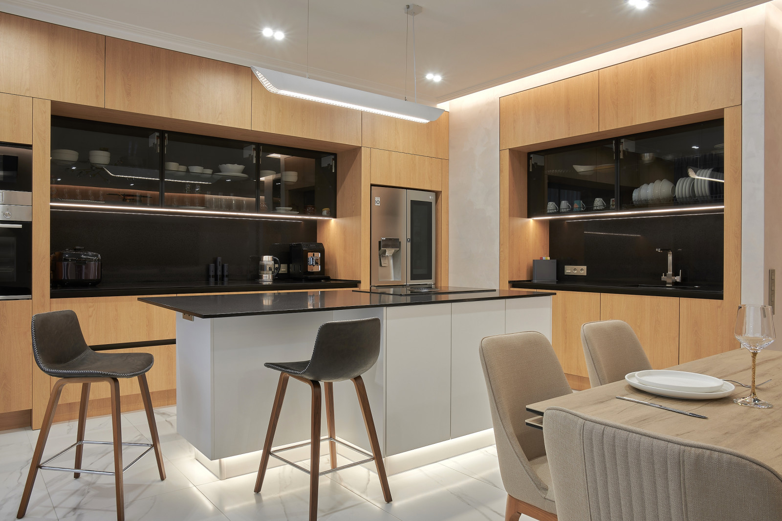 Кухня-гостиная 68 кв.м. 2022 г. Фотографии.