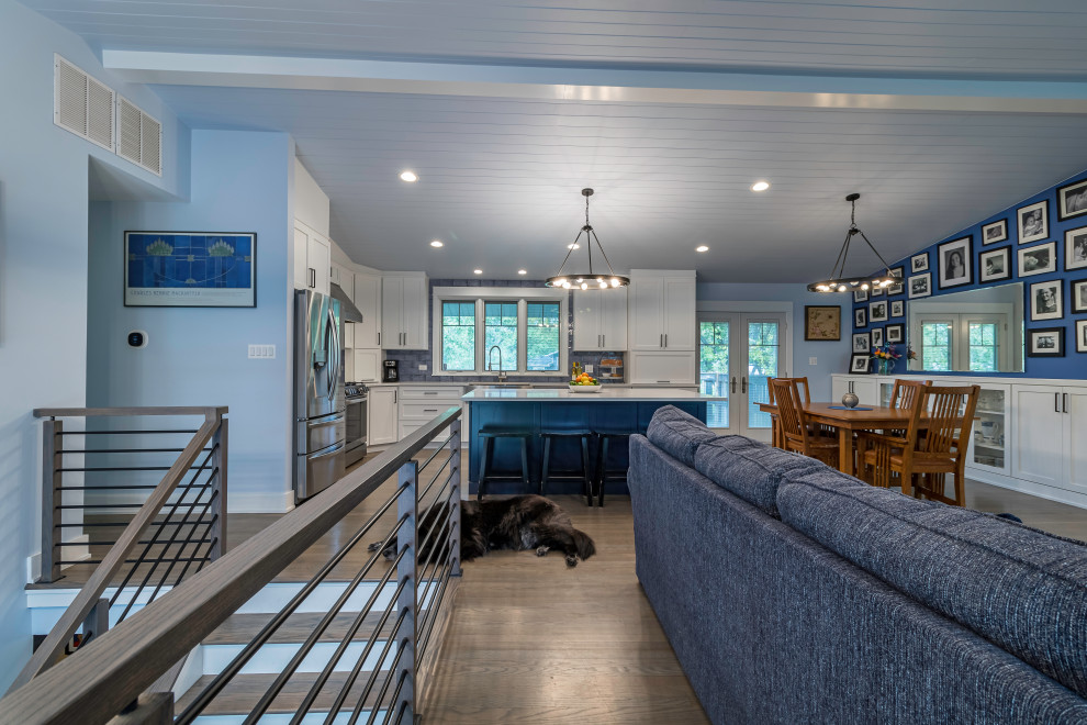 Blue Bliss Open Kitchen Reno