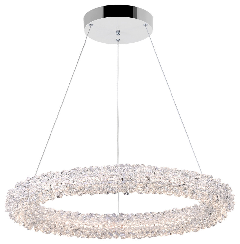 Arielle LED Chandelier With Chrome Finish