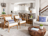 Transitional Living Room by Lark Interiors