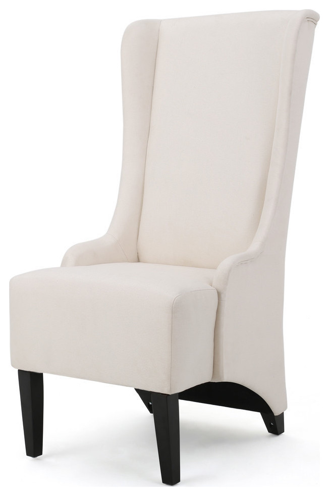 High Back Fabric Dining Chair, High Back Cloth Dining Room Chairs