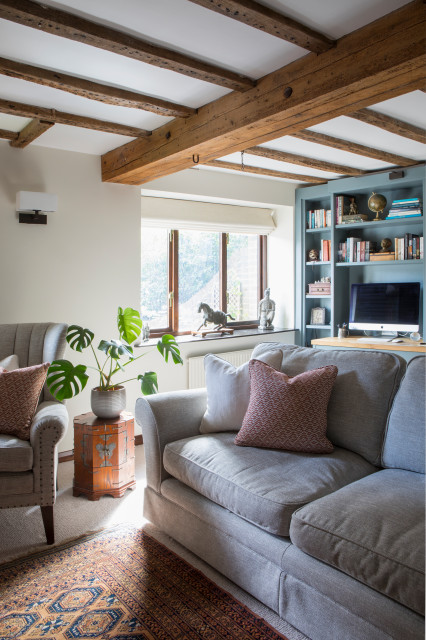 Snug lantlig-vardagsrum