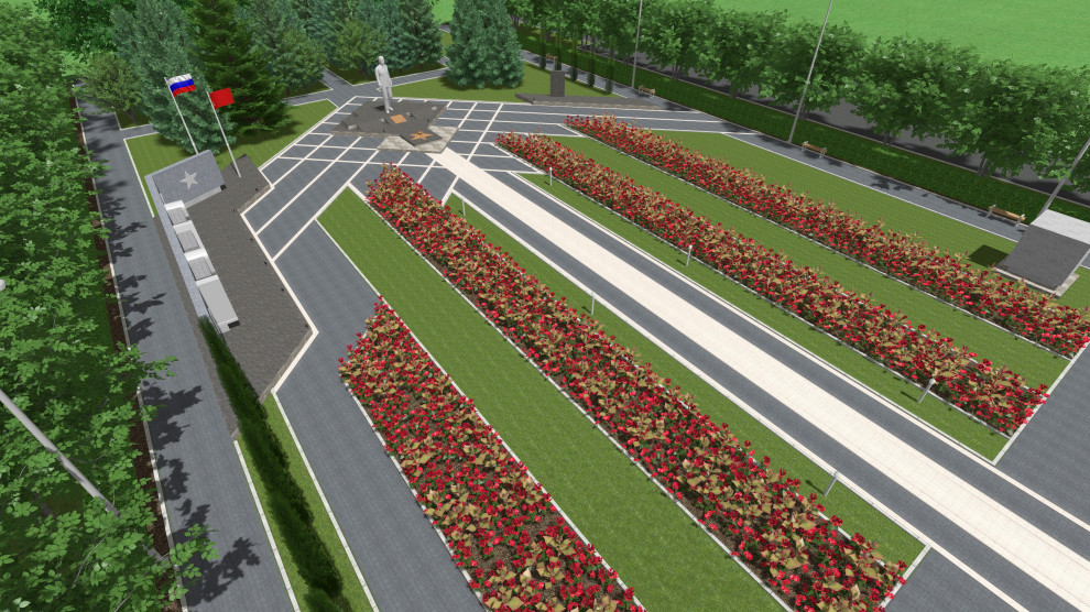 Мемориальный комплекс "Вечный Огонь" в г.Жиздра, 2021