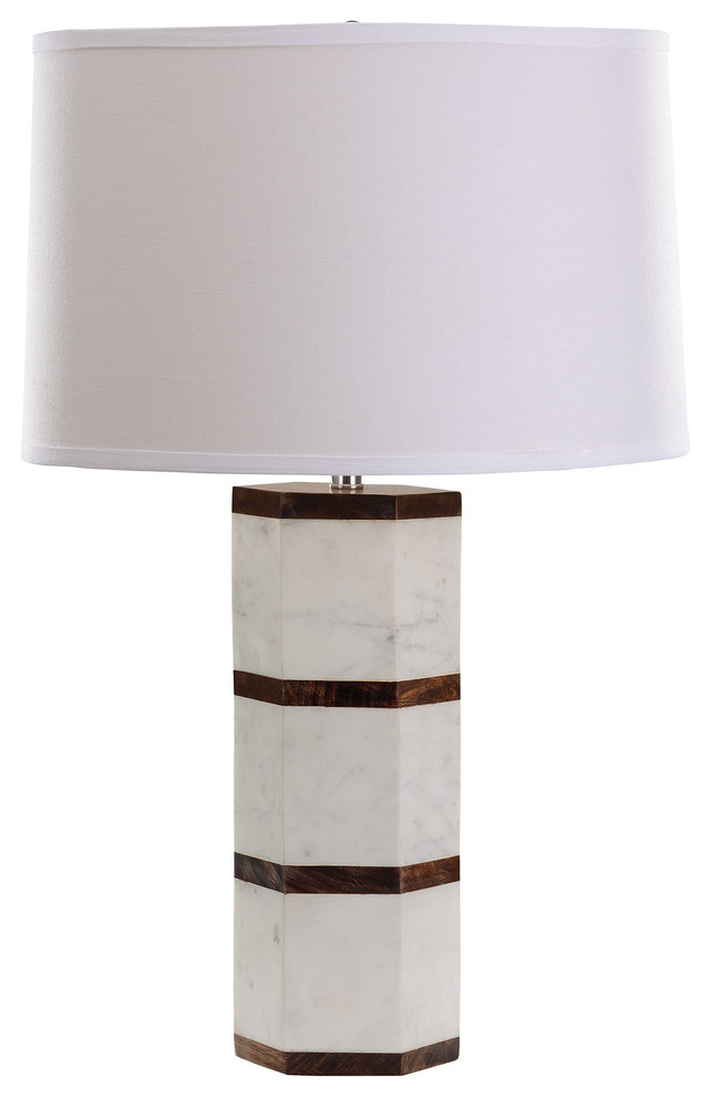 Dimond Lighting 1-Light Hexagon Table Lamp, E26