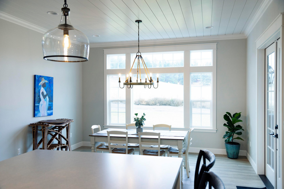Inspiration for a transitional dining room remodel in Seattle