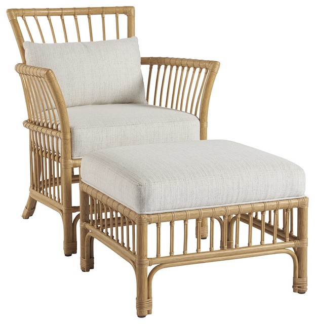 Clearwater Lounge Chair and Ottoman Combo Tropical Armchairs And