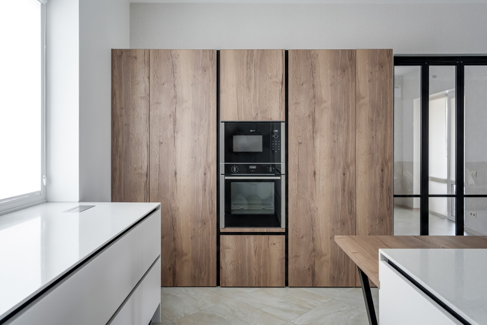 Кухня в современном стиле для загородного дома