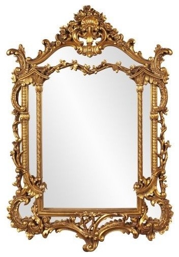 Arlington Gold Baroque Arched Mirror