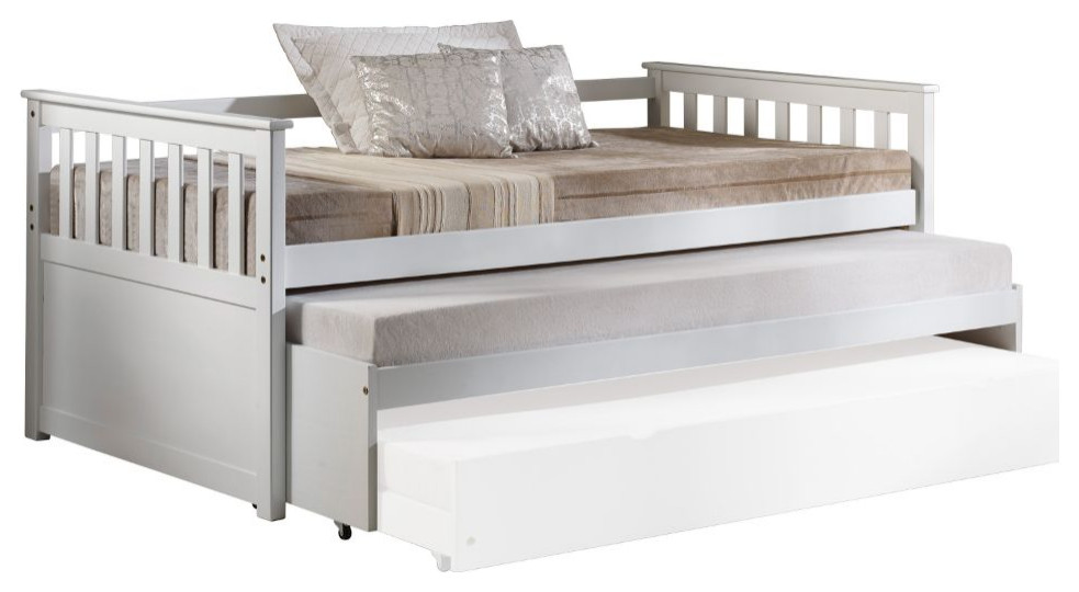 Ainsley Vertical Slats Daybed, Twin Transitional Daybeds by iHome