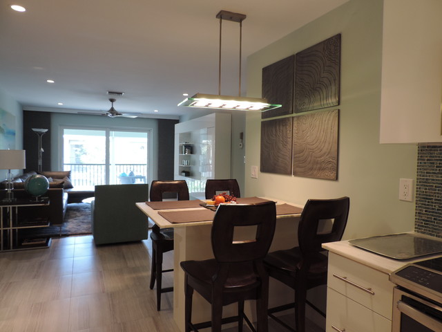 Coastal Condo 2015 Renovation contemporary-kitchen
