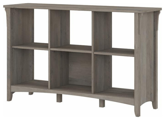Bowery Hill 6 Cube Organizer in Driftwood Gray - Engineered Wood