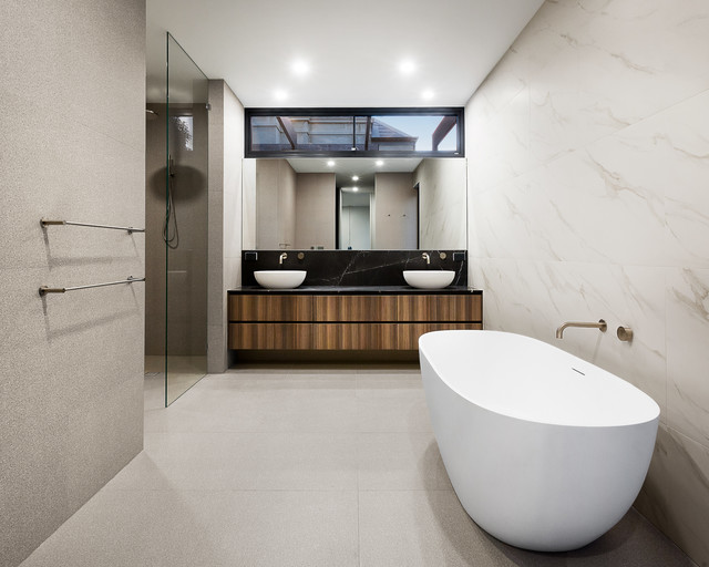 Modern Townhouse Development contemporary-bathroom