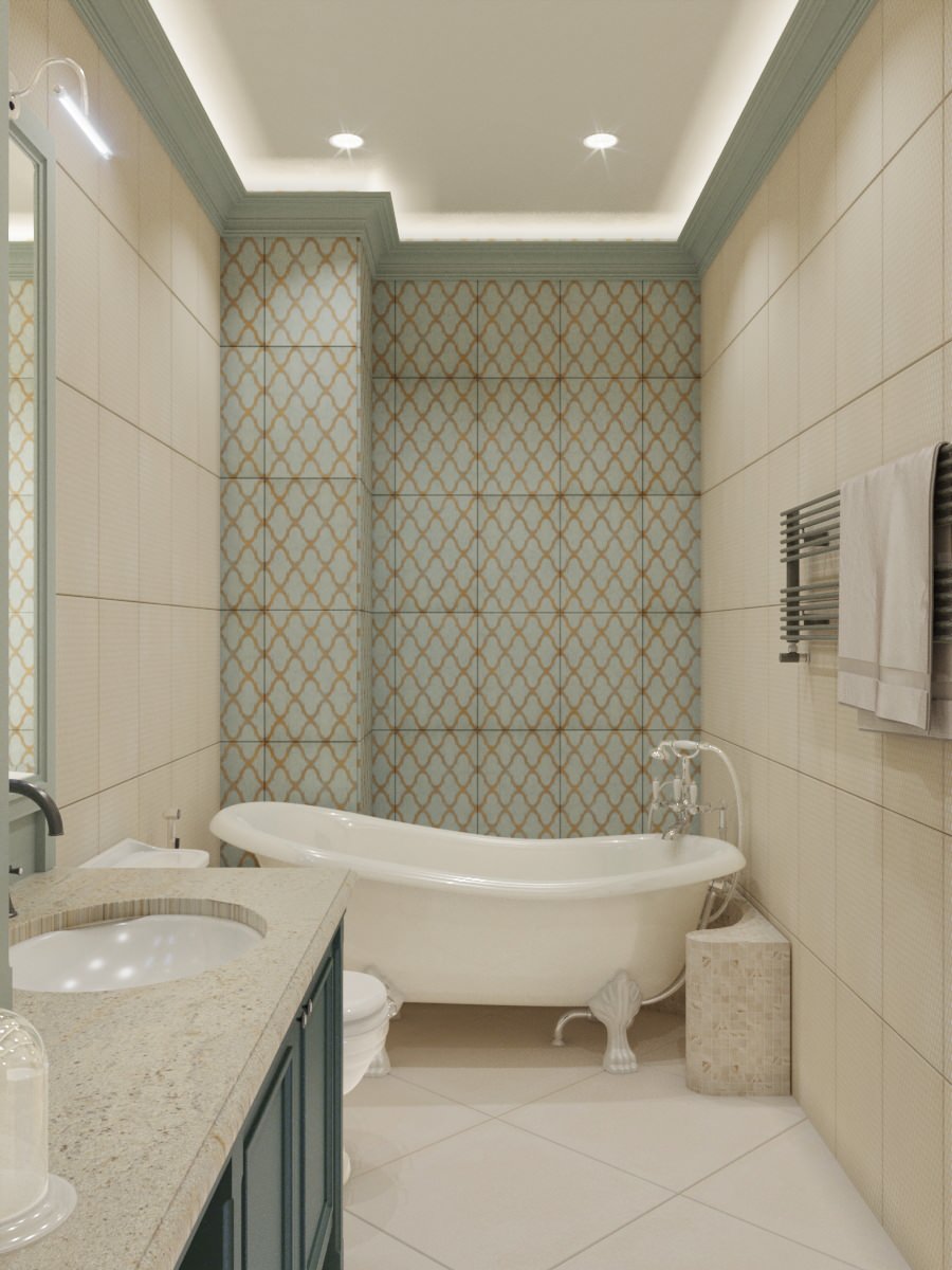 Легкий интерьер с элементами ар-деко