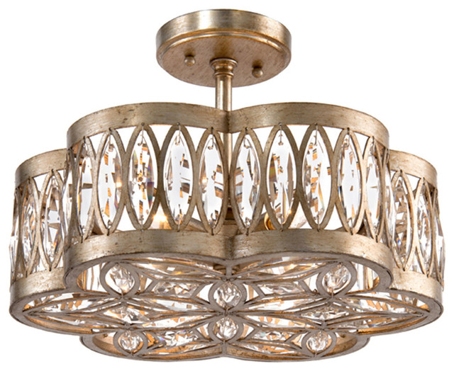 John Richard 6 Light Diamante Semi Flush Ajc 8792 Contemporary John Richard 6 Light Diamante Semi Flush Ajc 8792