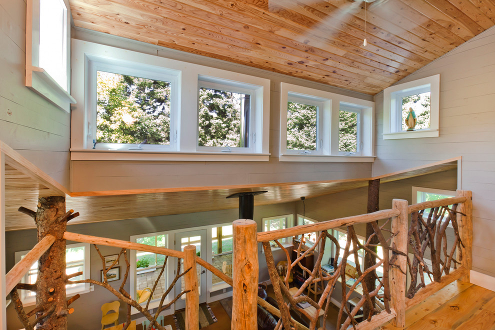 Inspiration for a farmhouse hallway remodel in Minneapolis