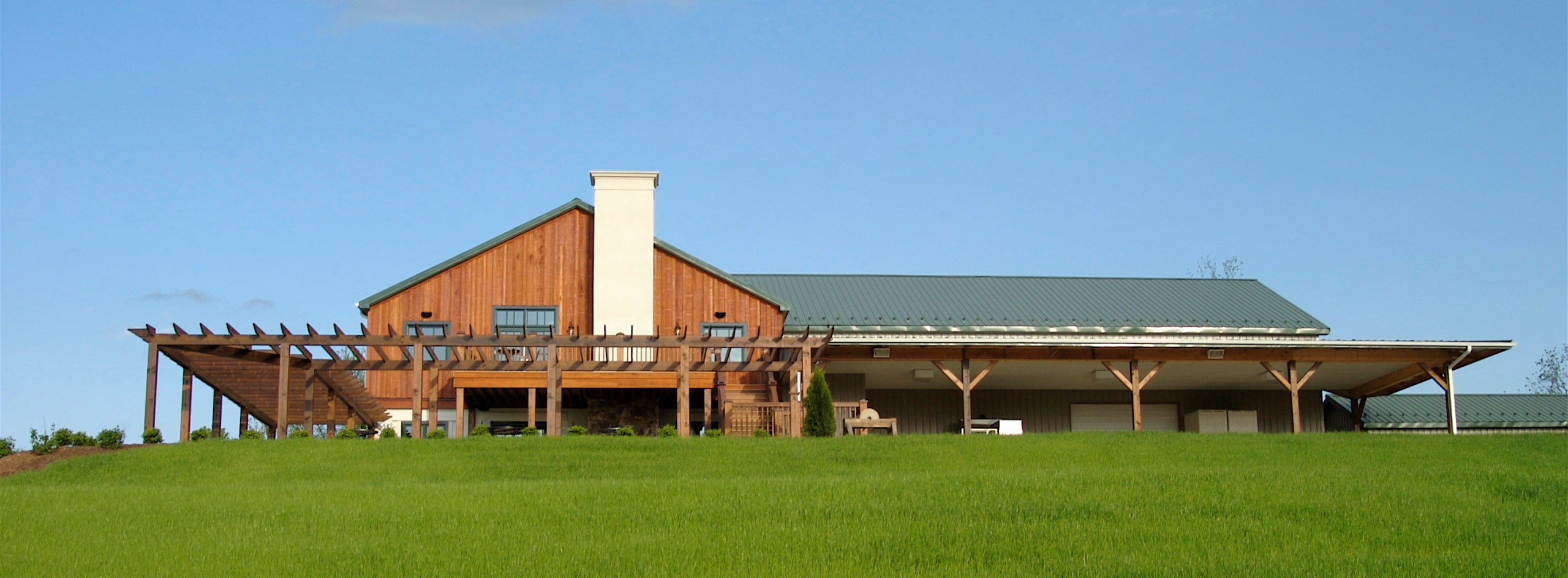 Event patio and crush pad