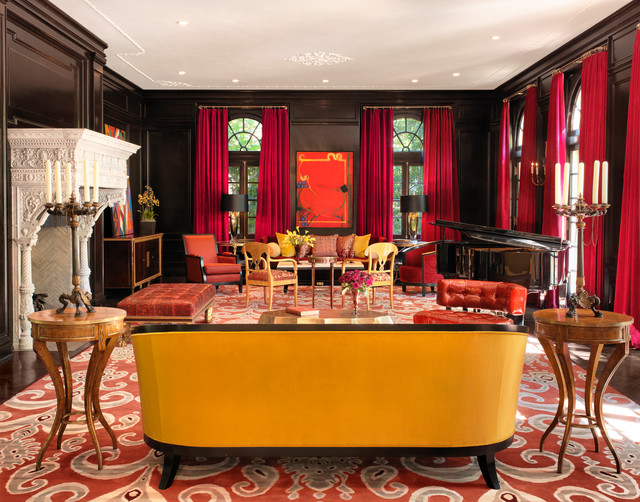 Central West End Residence klassisk-vardagsrum
